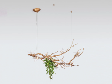 VOA FLOAT & NEST LARGE - LED handmade bronze pendant lamp by Serip