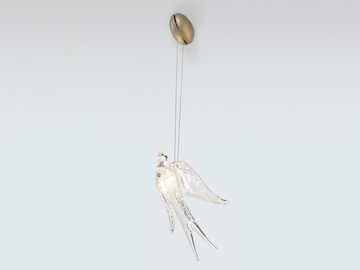 VOA GUTTURALIS LARGE - LED handmade glass pendant lamp by Serip