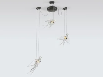 VOA MOBILE - LED handmade bronze pendant lamp by Serip