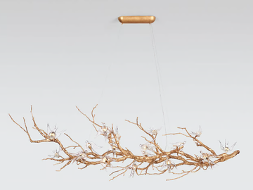 VOA NIDUS LARGE - LED handmade bronze pendant lamp by Serip