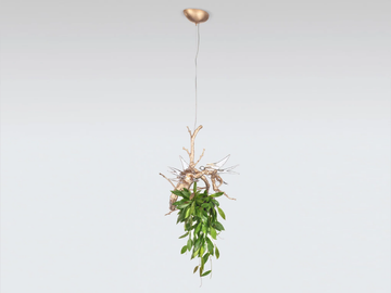 VOA PIXIE & NEST UP - LED handmade bronze pendant lamp by Serip