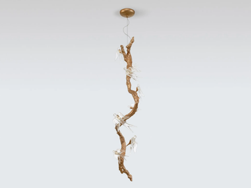 VOA TRUNK LARGE - LED handmade bronze pendant lamp by Serip