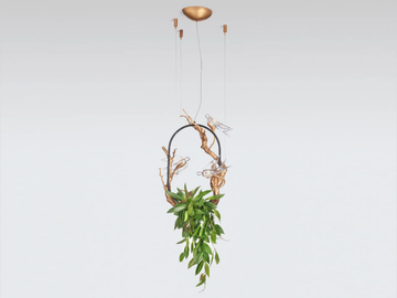 VOA UTOPIA & NEST MEDIUM - LED handmade bronze pendant lamp by Serip