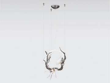 VOA UTOPIA SMALL - LED handmade bronze pendant lamp by Serip
