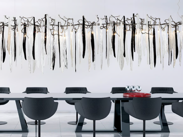 WATERFALL RAINBOW EXTRA LARGE - Handmade bronze pendant lamp by Serip