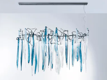 WATERFALL RAINBOW MEDIUM - Handmade bronze pendant lamp by Serip