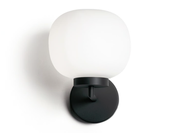 BOMBO - Wall lamp in metal and opal glass by Sforzin