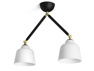 NEORETRO - Ceiling lamp in metal and opal glass by Sforzin