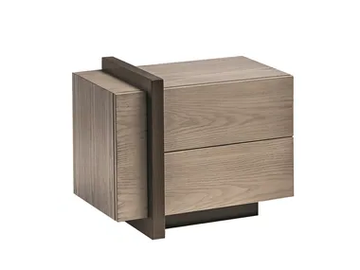 BREAK - Rectangular wooden bedside table with drawers by Shake