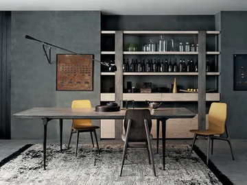 HIO - Rectangular wooden dining table by Shake