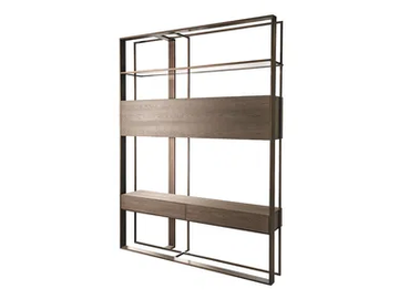 MOD - Open double-sided metal bookcase by Shake
