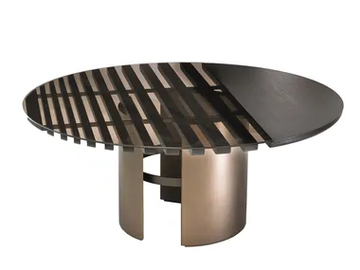 TAL - Round glass dining table by Shake