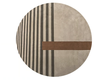 TAL - Round handmade wool rug by Shake
