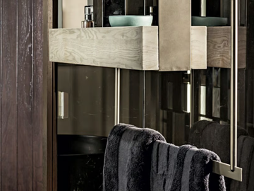 TIWI - Wooden bathroom wall shelf by Shake