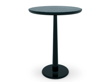 AMARETTO - Round glass and steel table by Sicis