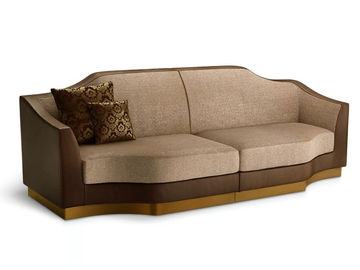 BORGIA - Modular 3 seater fabric sofa by Sicis