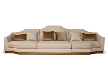 BORGIA - Modular 4 seater fabric sofa by Sicis
