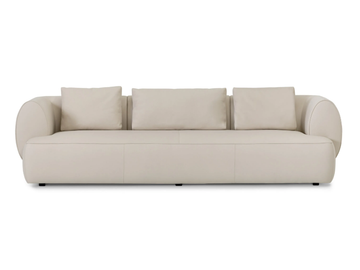 BOTERO - 4 seater leather sofa by Sicis