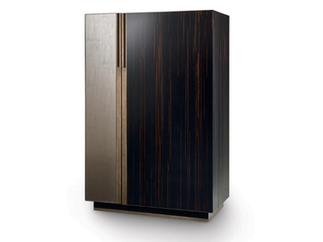 ISLAND - Ebony highboard with integrated lighting by Sicis
