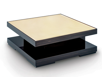 ISLAND - Low square ebony coffee table by Sicis