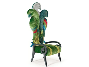 JALOUSIE - Fabric armchair high-back by Sicis