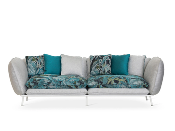 LIPARI - 2 seater fabric garden sofa with removable cover by Sicis
