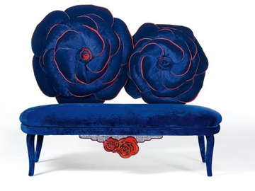MOI ET LA ROSE - Velvet small sofa by Sicis