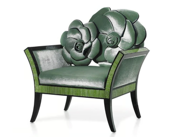 MY LITTLE ROSE - Fabric armchair with armrests by Sicis