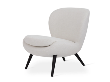 NIELS - Fabric easy chair with integrated cushion by Sicis