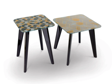 OWEN - Square glass coffee table by Sicis