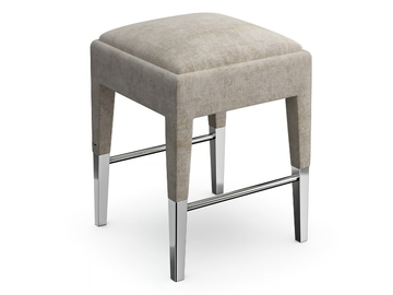 P08 - Fabric barstool with footrest by Sicis