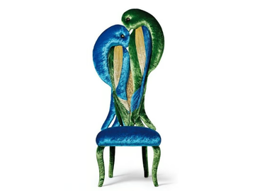 PARFAIT AMOUR - Fabric chair high-back by Sicis