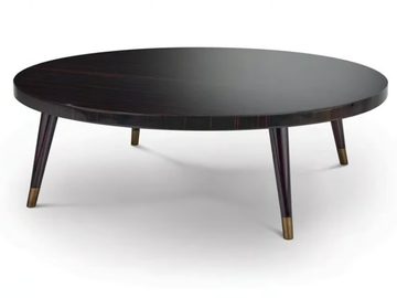 PEGGY - Round ebony coffee table by Sicis