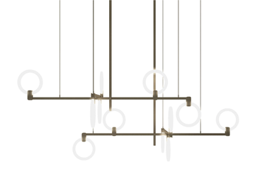 POLO - Suspension lamp in metal and methacrylate by Sicis