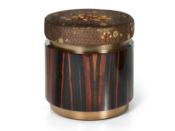 RING - Round leather pouf by Sicis
