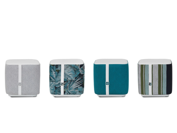 SALINA - Square cotton garden pouf by Sicis
