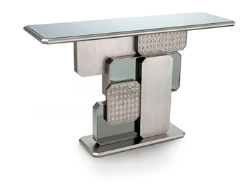VIENNA - Rectangular mirrored glass console table by Sicis