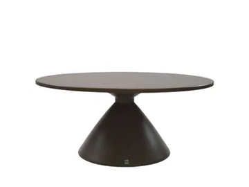 HIPS - Round low aluminium garden side table by Sifas