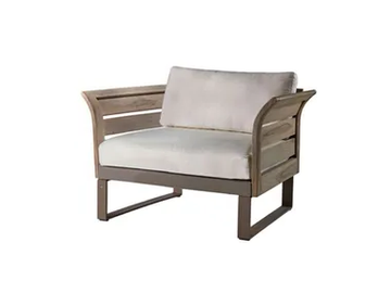 KOMFY - Teak garden armchair with armrests by Sifas