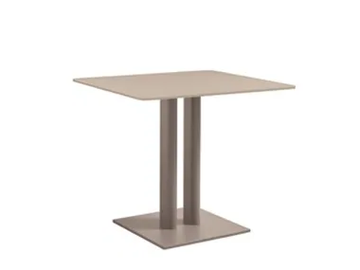 OSKAR - Square glass and aluminium garden table by Sifas