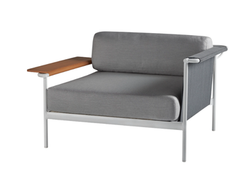 OUTLINE - Garden armchair with armrests by Sifas