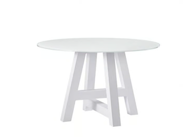 RIVIERA - Round glass and aluminium garden table by Sifas