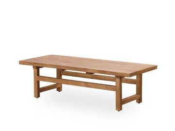 ALFRED - Rectangular teak coffee table by Sika Design
