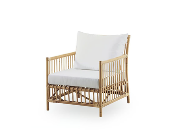 CAROLINE - Rattan easy chair with armrests by Sika Design