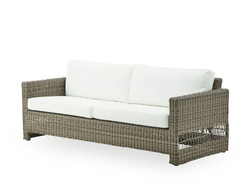 CARRIE EXTERIOR - 3 seater garden sofa in aluminium and ArtFibre by Sika Design