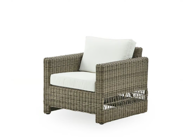 CARRIE EXTERIOR - Garden armchair in aluminium and ArtFibre with armrests by Sika Design