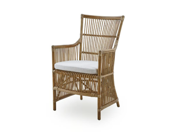 DAVINCI - Rattan chair with armrests by Sika Design