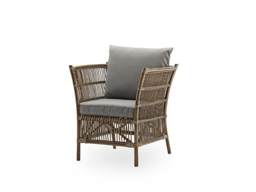 DONATELLO - Rattan chair with armrests by Sika Design