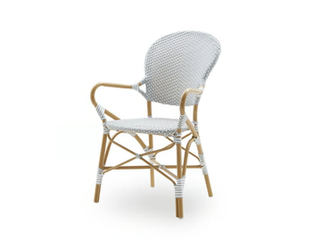ISABELL - Aluminium and ArtFibre garden chair with armrests by Sika Design