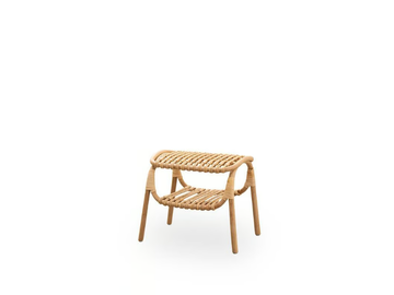 MACHIYA - Low rattan stool by Sika Design